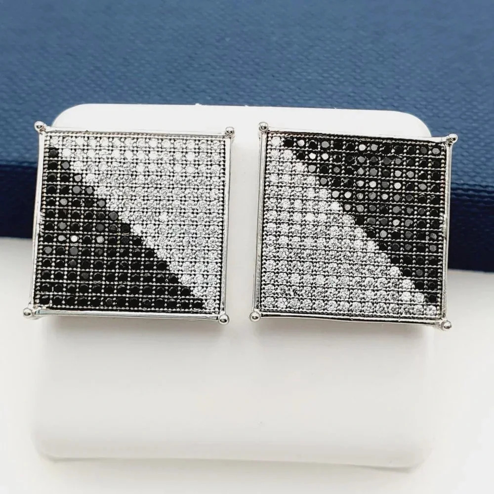"925 Sterling Silver Plated CZ Earrings, EVBRS691